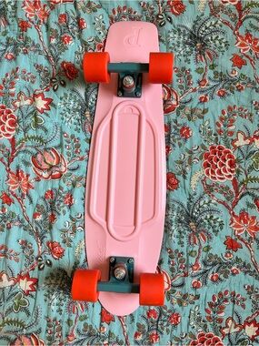 Penny Board Skateboard Pink with Orange Wheels by Penny Skateboards